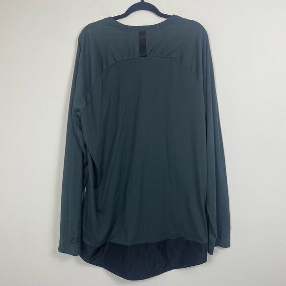 Nike men’s army green coal long sleeve tee with zipper pocket size XL - Picture 4 of 7